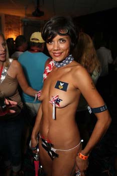 Hogs Breaths Home Made Bikini Contest 2007 photo - Duval Street, Key West